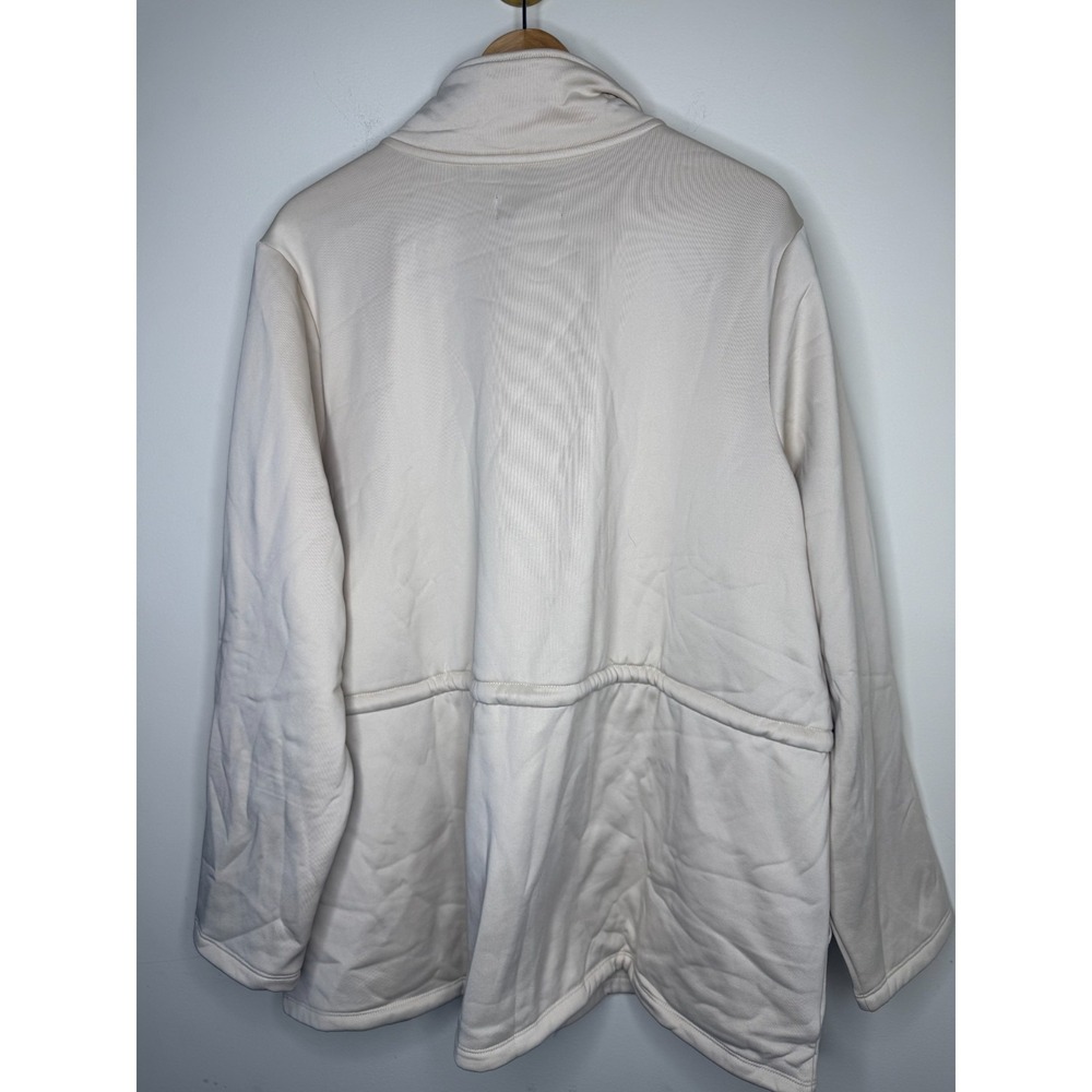 Susan Graver Chic Fleece Cinched Waist Jacket Sandshell, Size 2X #44M - Picture 11 of 11